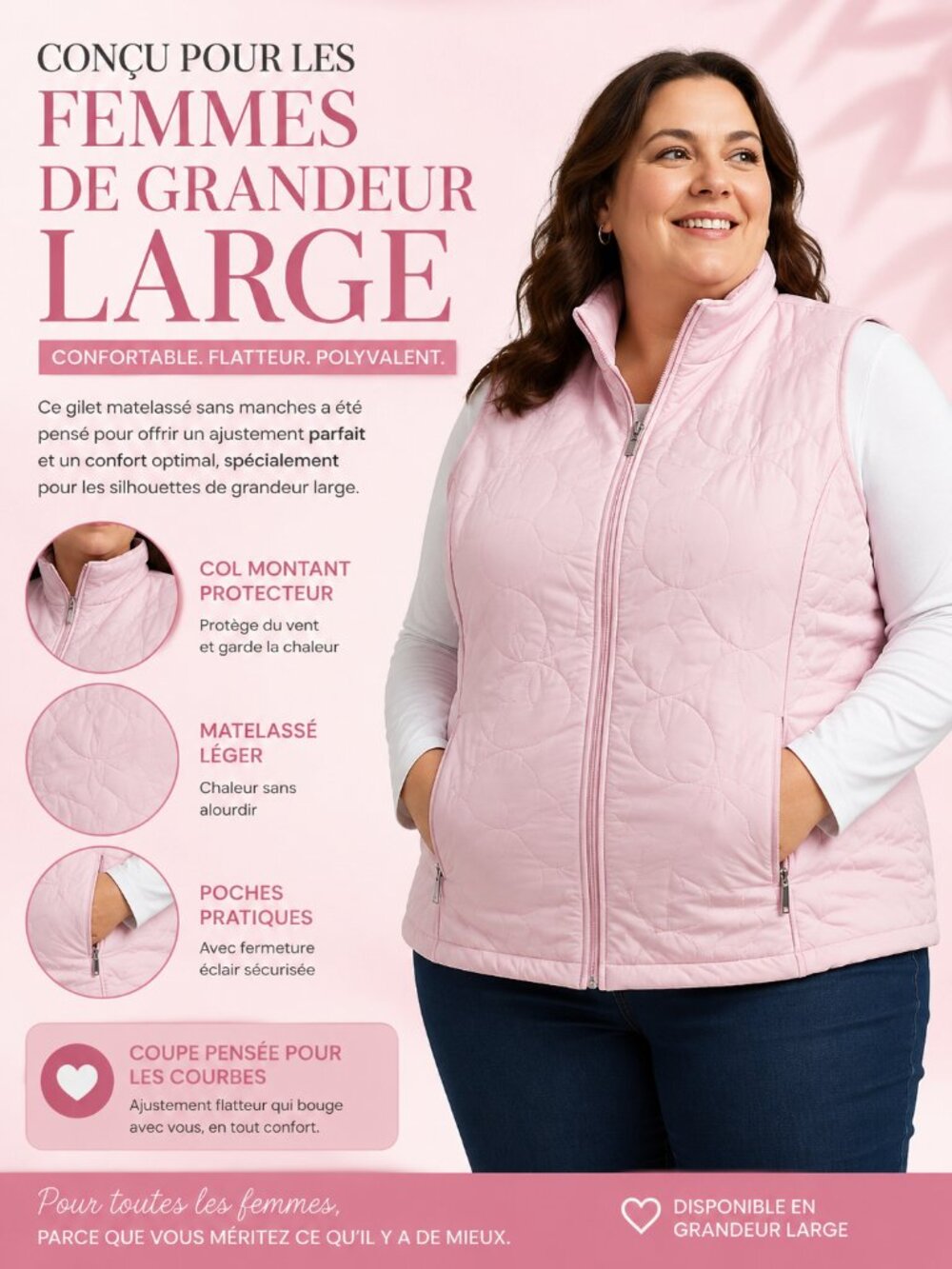 vest , coat , pink large